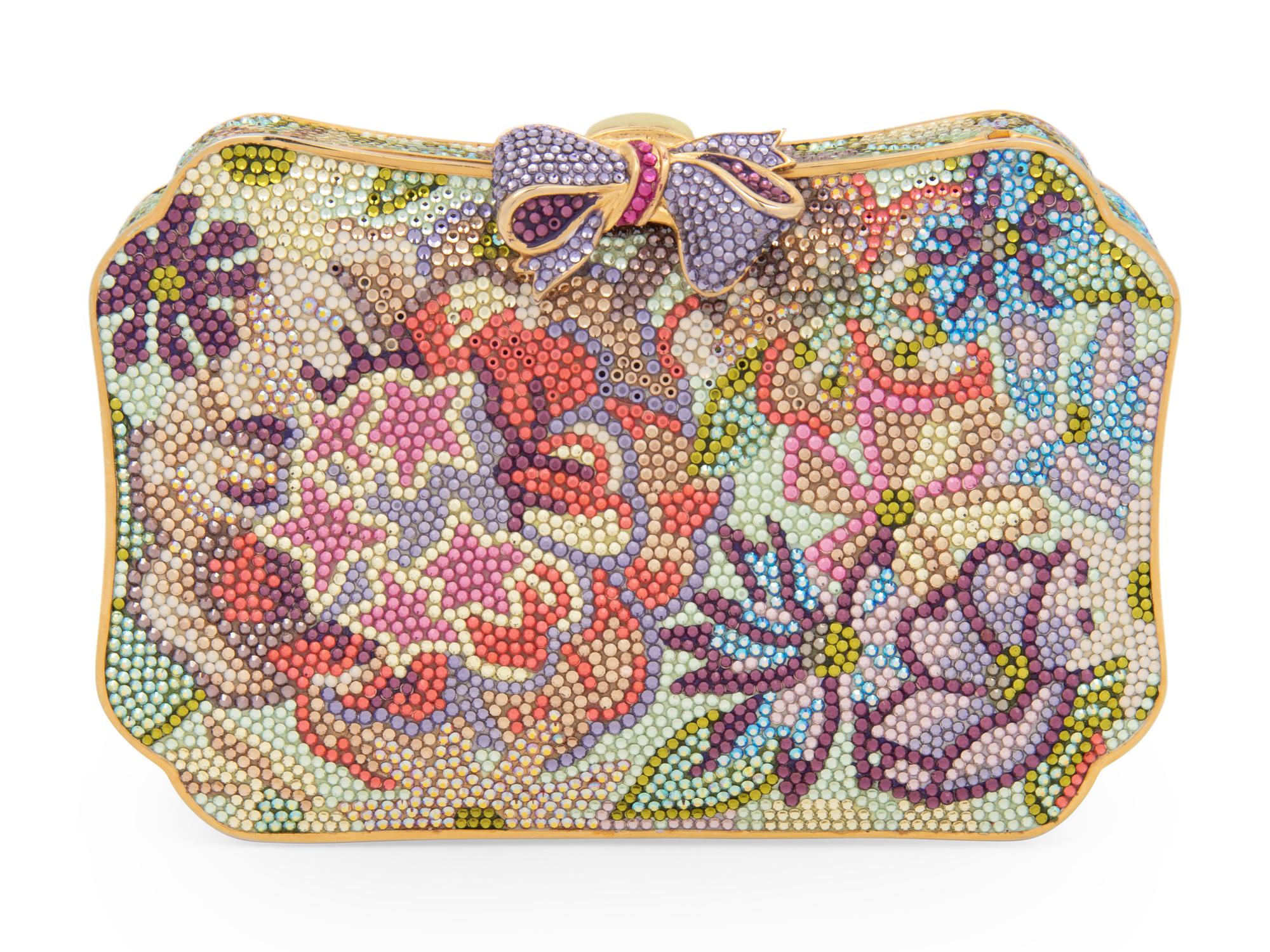 Judith Leiber Floral Minaudière
