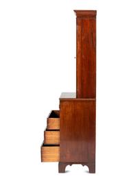 A Regency Style Mahogany Bureau Bookcase