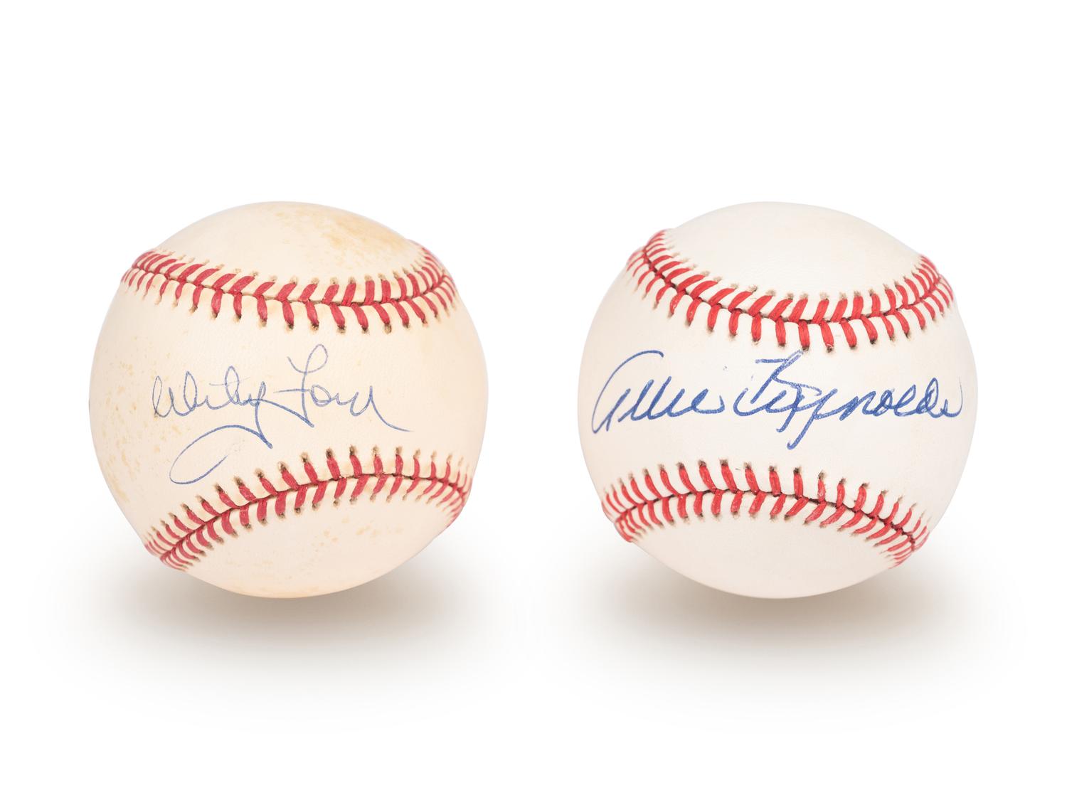 A Group of Whitey Ford and Allie Reynolds Single Signed Autograph Baseballs (Beckett Authentication Services Certified),