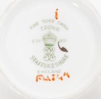 A Crown Staffordshire Blue Bow Porcelain Dessert Service
