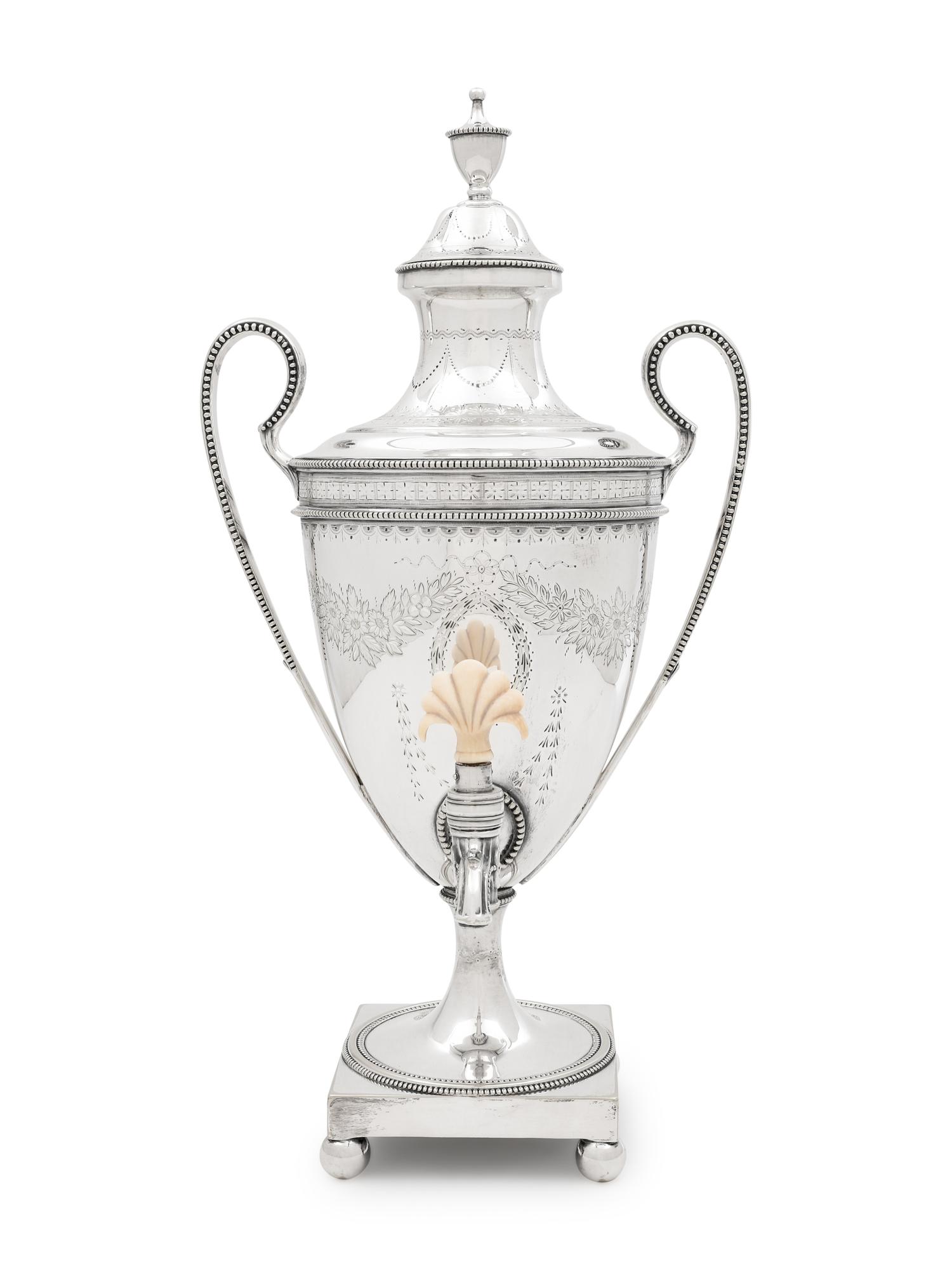 A Georgian Silver-Plate Tea Urn