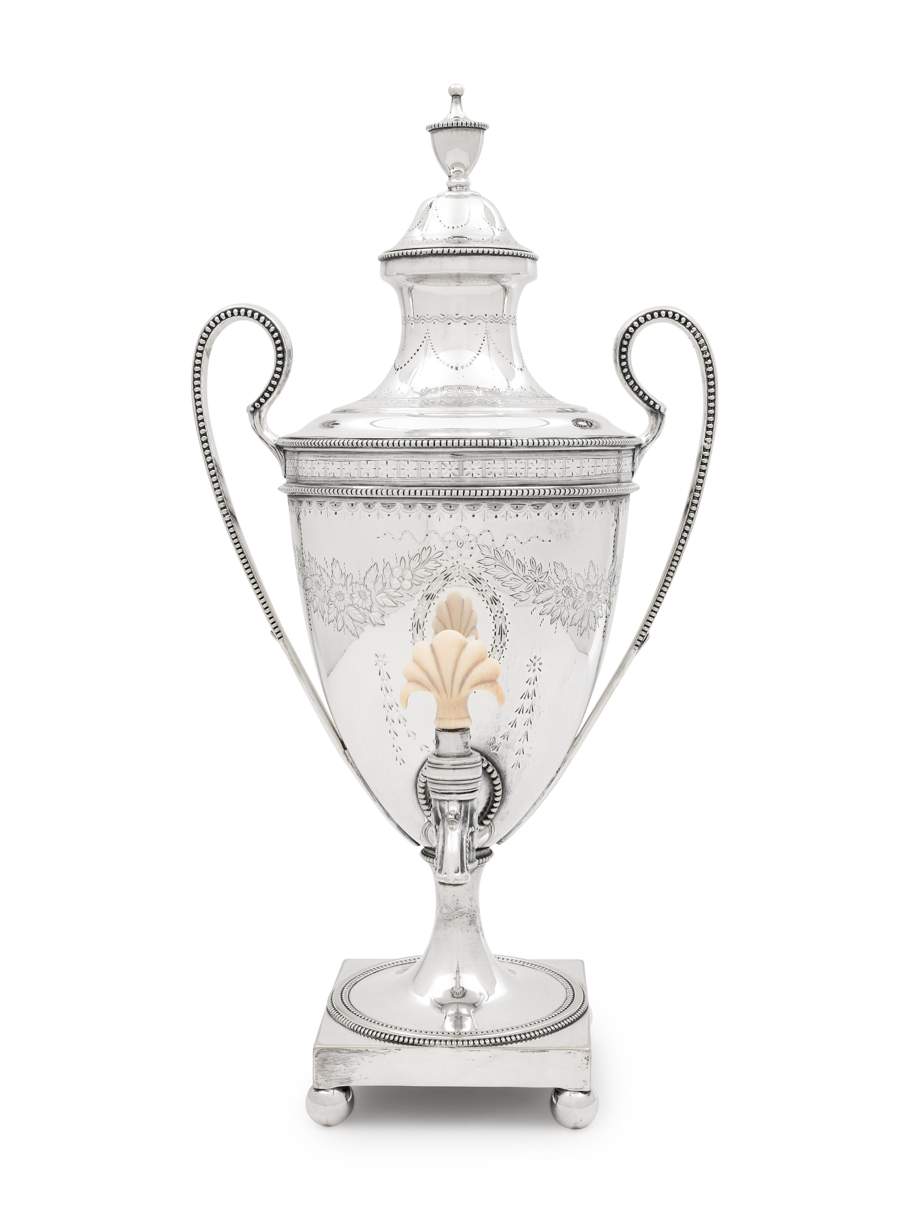 A Georgian Silver-Plate Tea Urn