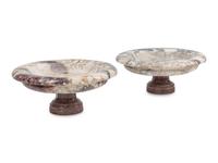 A Pair of Large Grand Tour Marble Tazze