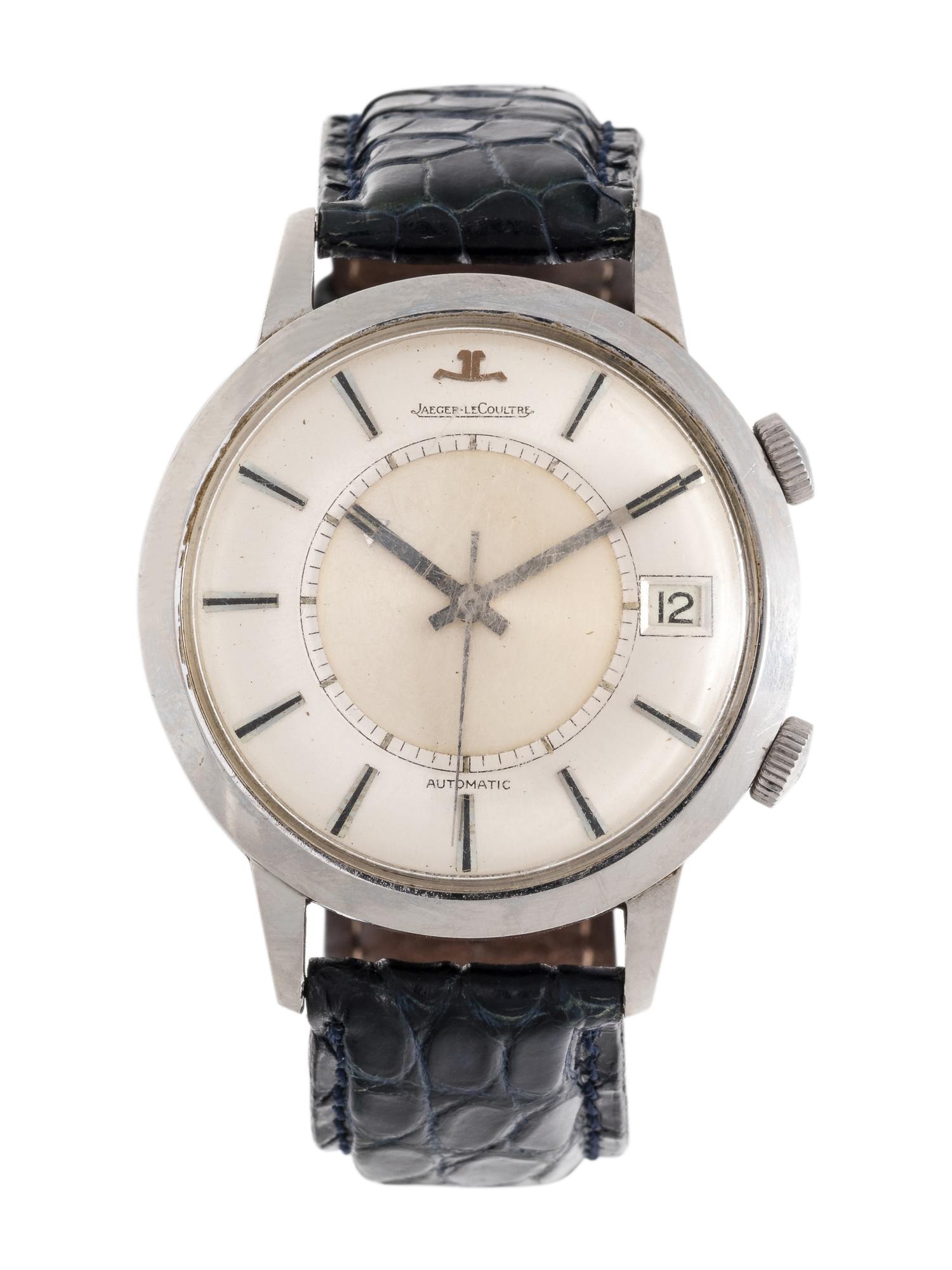 JAEGER-LeCOULTRE, MEMOVOX, STAINLESS STEEL ALARM WRISTWATCH