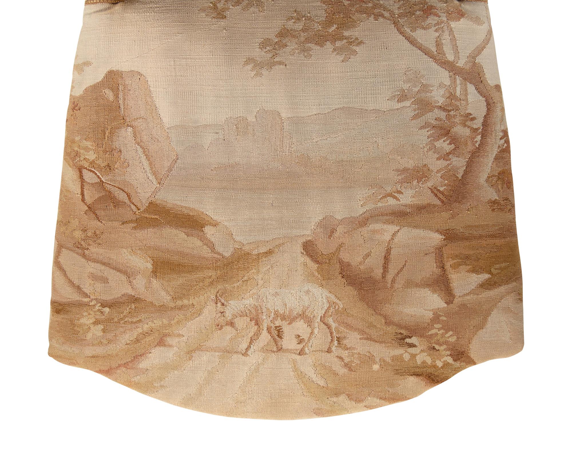 A Louis XVI Style Giltwood Seven-Piece Seating Suite with Aubusson Tapestry Upholstery