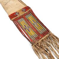Early Sioux Quilled Tobacco Bag