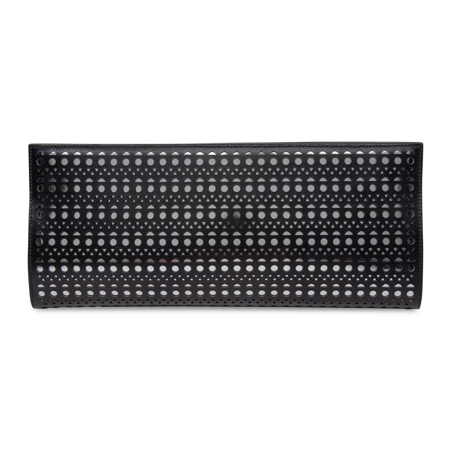 Alaïa, Laser-Cut Leather Clutch