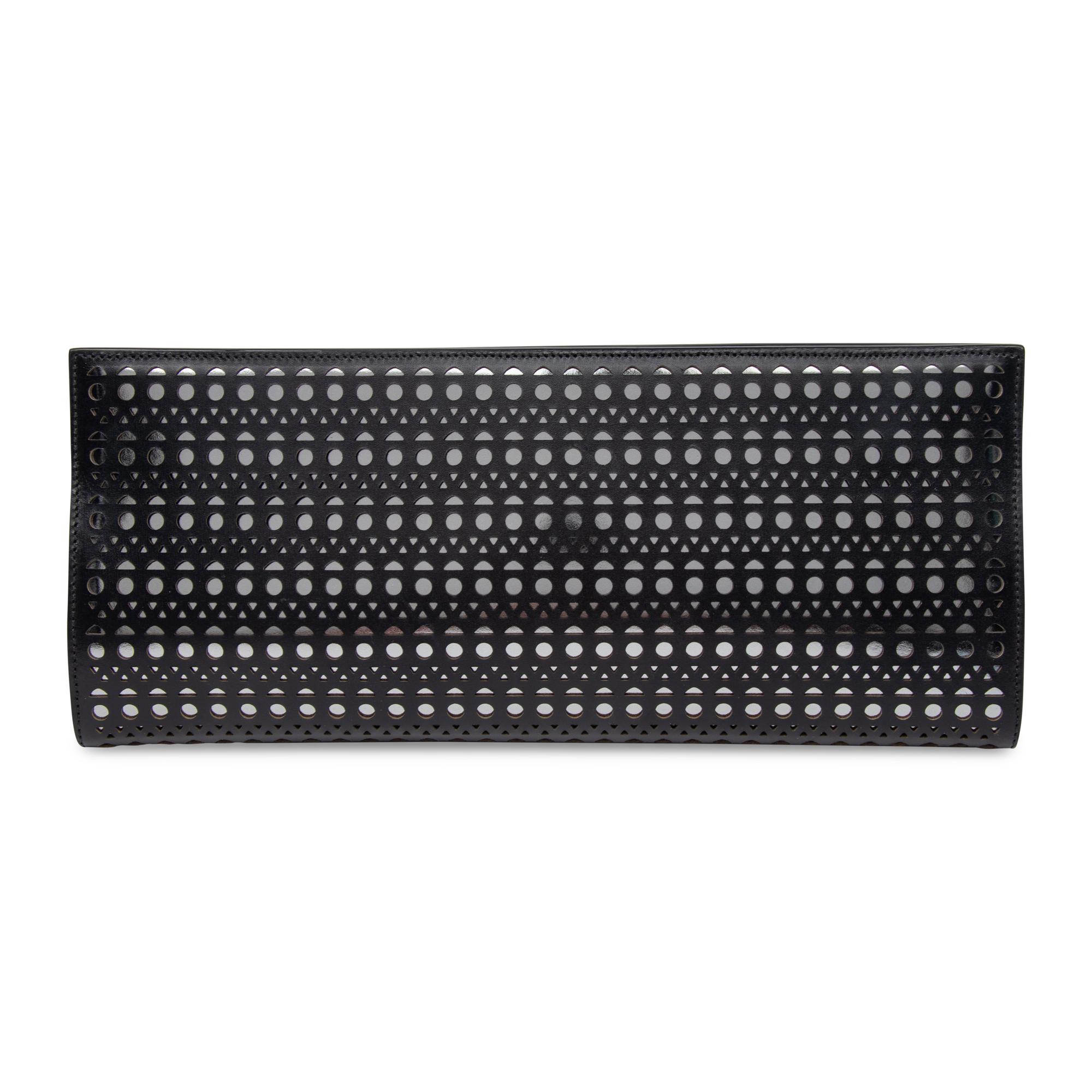 Alaïa, Laser-Cut Leather Clutch