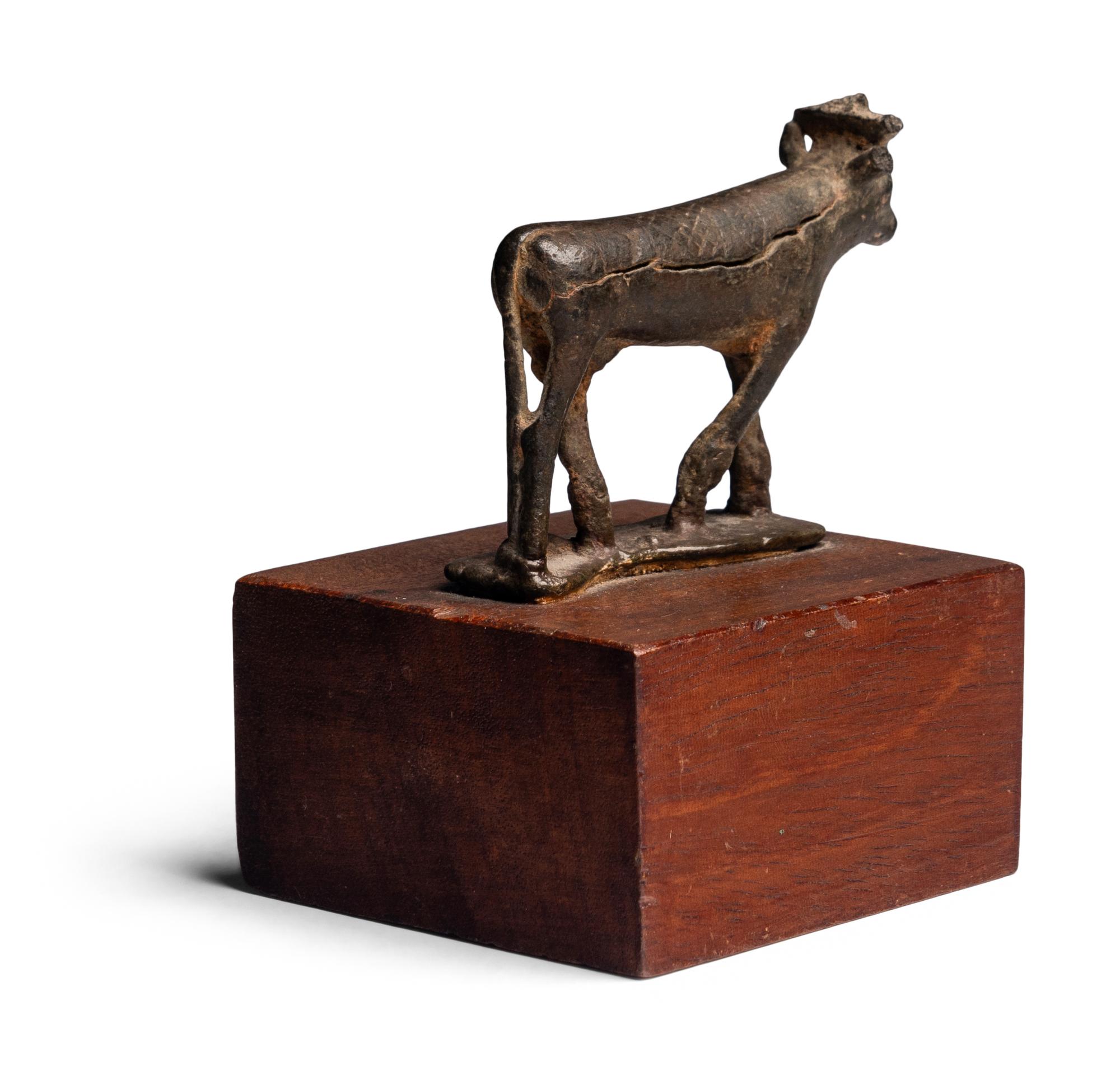 An Egyptian Bronze Apis Bull