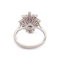 PINK SAPPHIRE AND DIAMOND RING