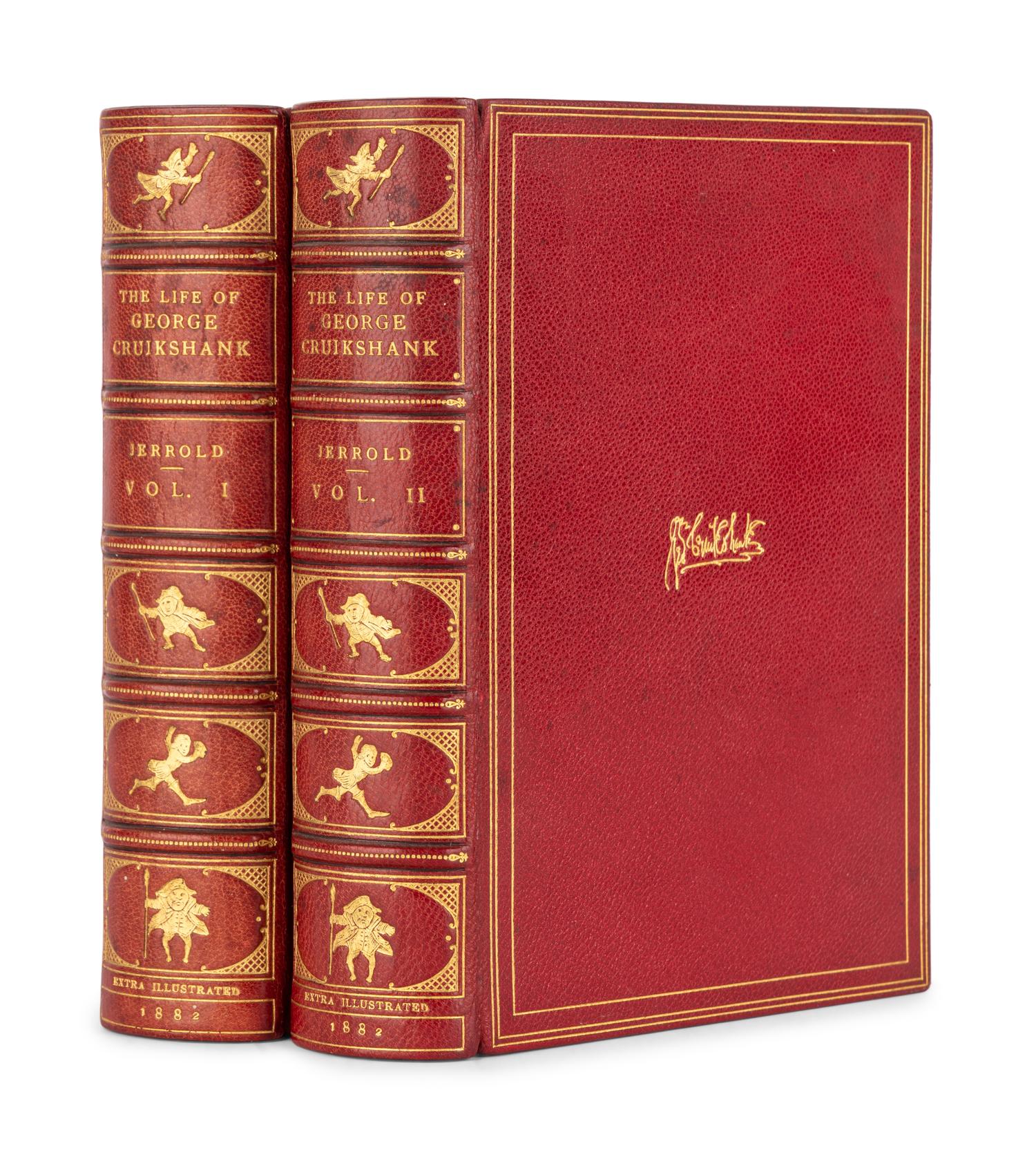 [CRUIKSHANK, George (1792-1878)]. JERROLD, William Blanchard (1826-1884). The Life of George Cruikshank in Two Epochs . London: Chatto and Windus, 1882.