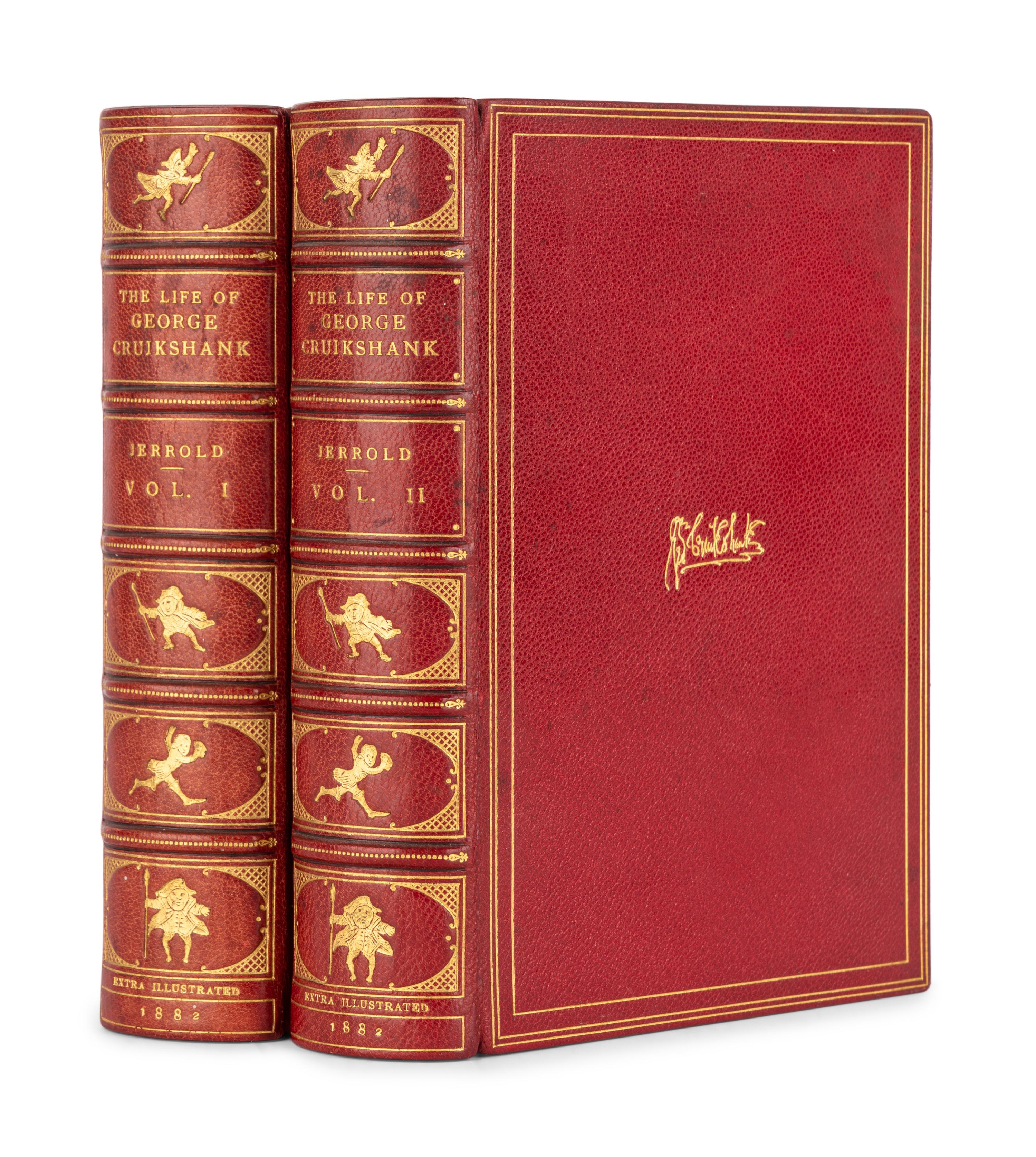 [CRUIKSHANK, George (1792-1878)]. JERROLD, William Blanchard (1826-1884). The Life of George Cruikshank in Two Epochs . London: Chatto and Windus, 1882.