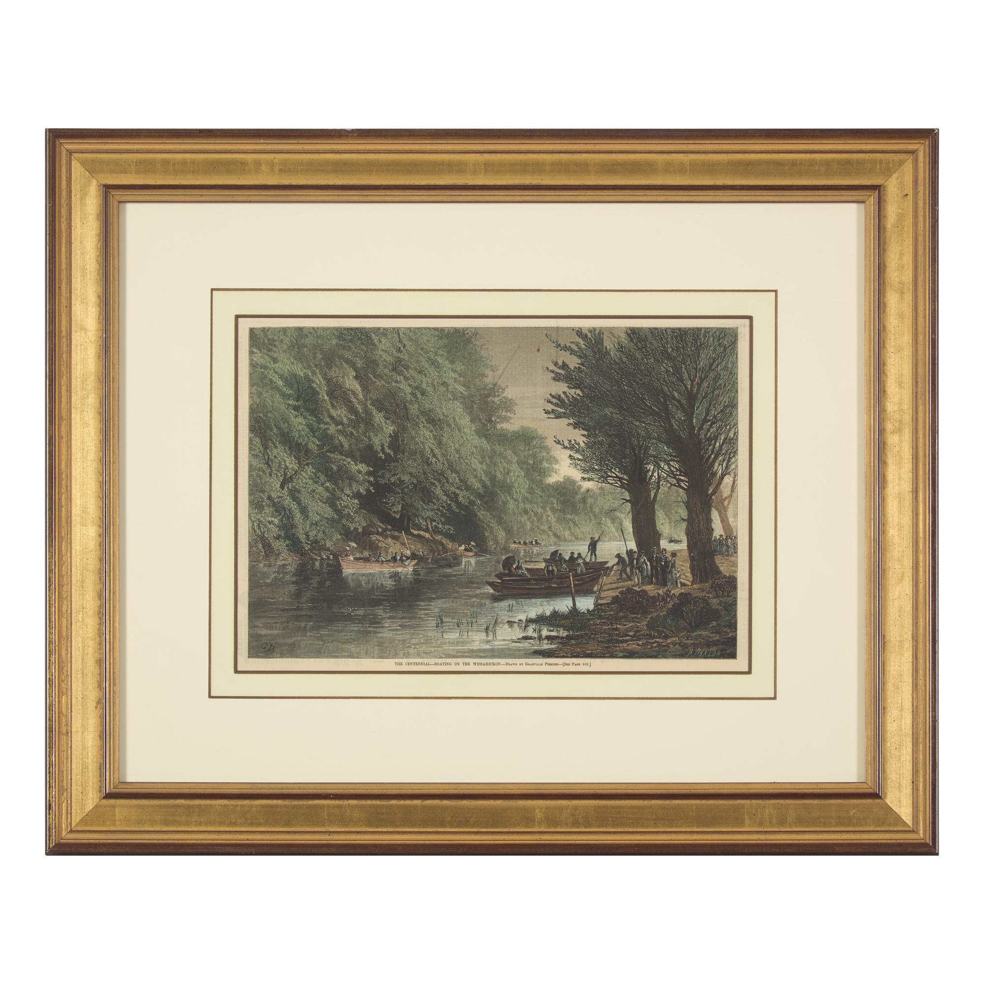 [Philadelphia] Group of 8 views and scenes of Philadelphia and Pennsylvania