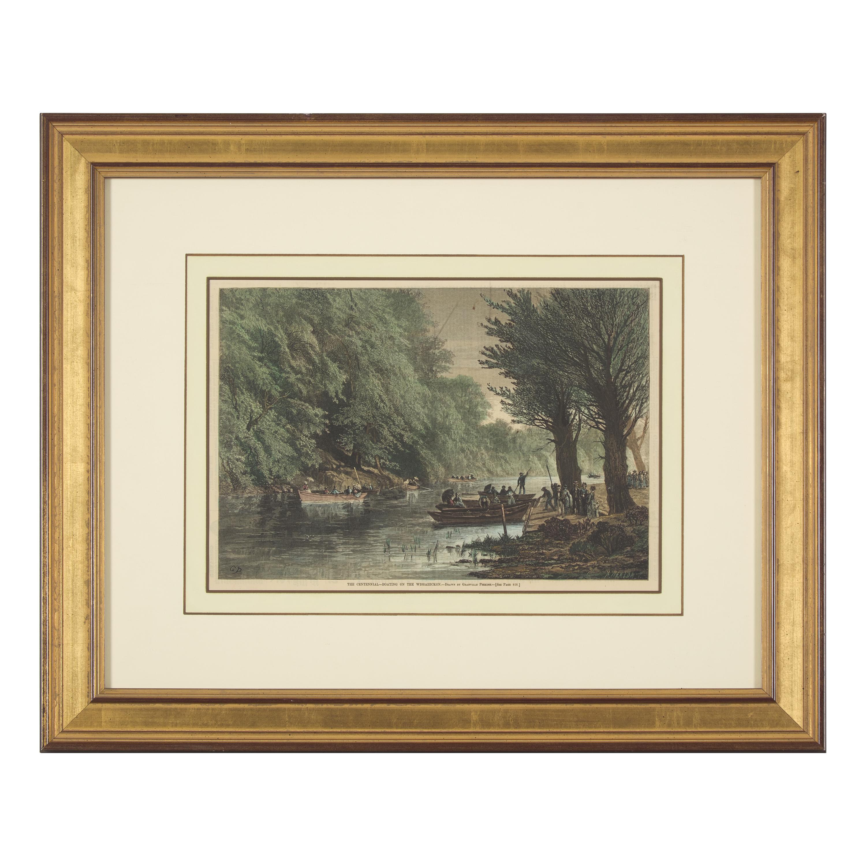 [Philadelphia] Group of 8 views and scenes of Philadelphia and Pennsylvania