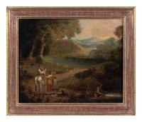 Five Decorative Landscape Paintings