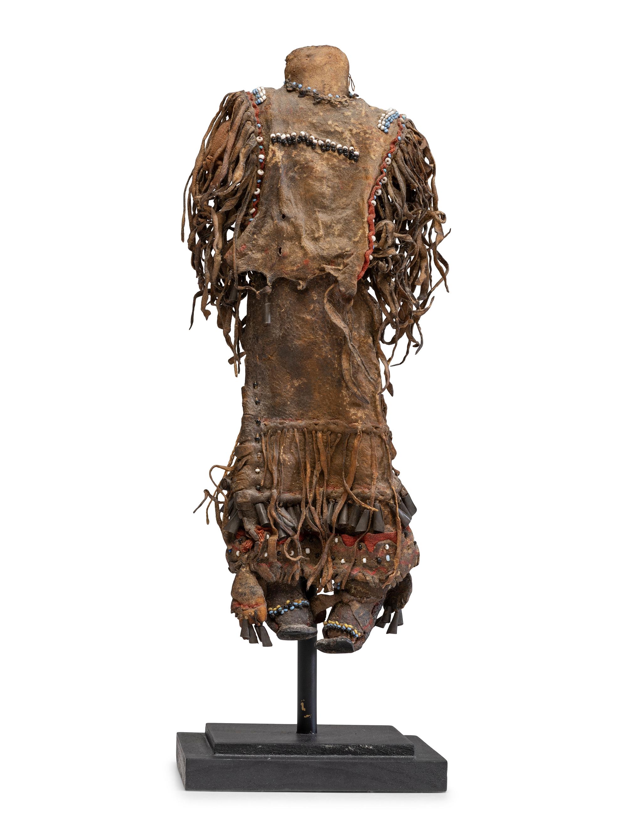 Apache Beaded Hide Doll