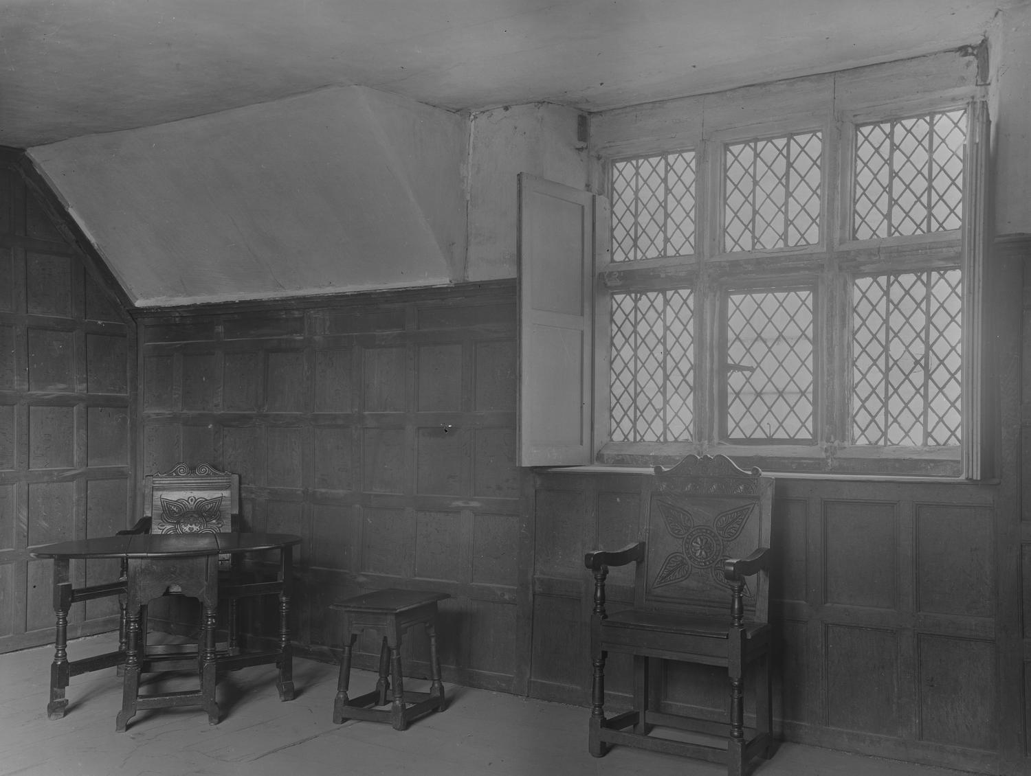 A Group of Elizabethan Oak Room Panels from Whitehall, Shrewsbury