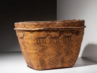 Chilcotin Imbricated Pictorial Basket