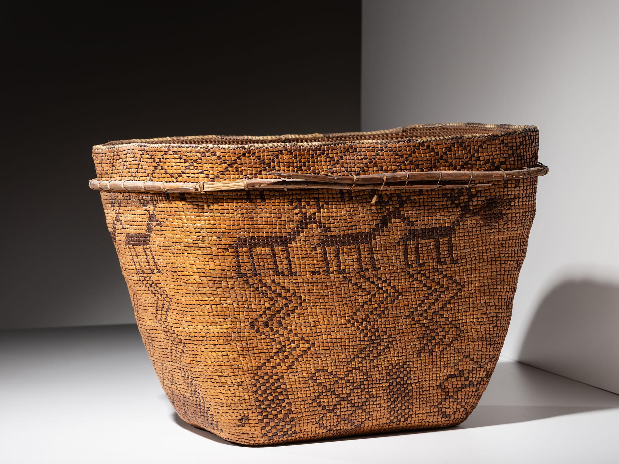 Chilcotin Imbricated Pictorial Basket