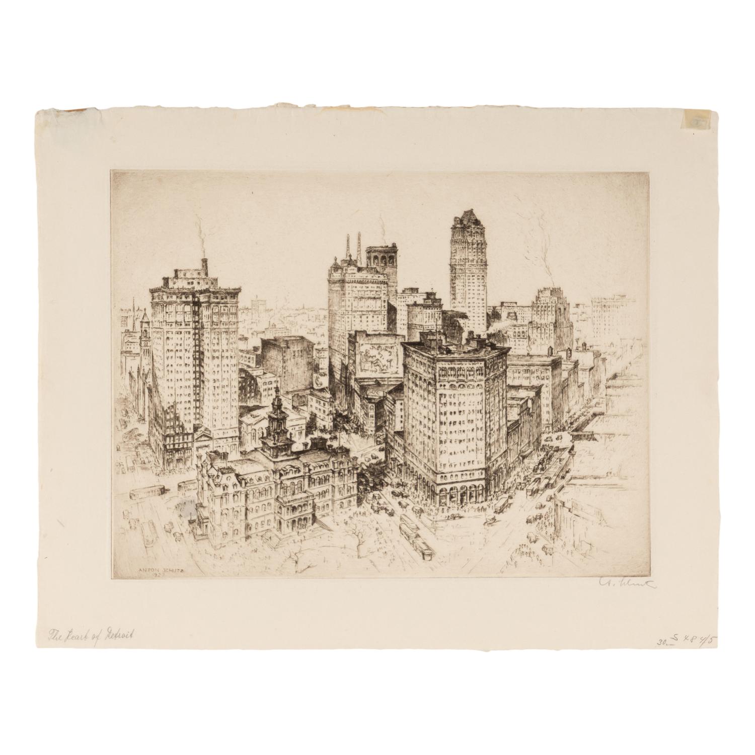 Six Cityscape Etchings