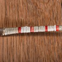 Plains Horn Spoon, with Bird Quill Wrapping