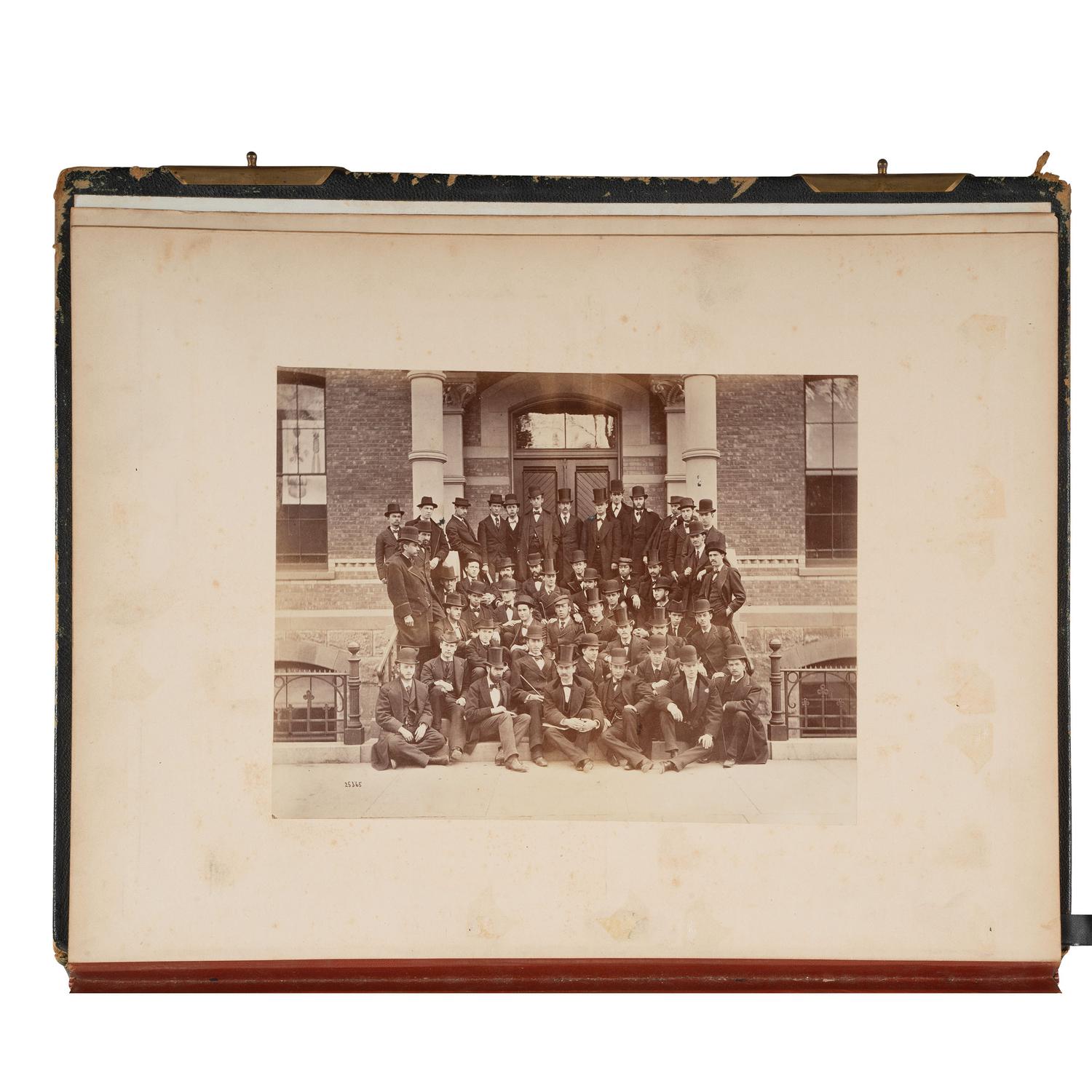 [African Americana] Yale College Photo Album of Faculty and Students, incl. African American Worker
