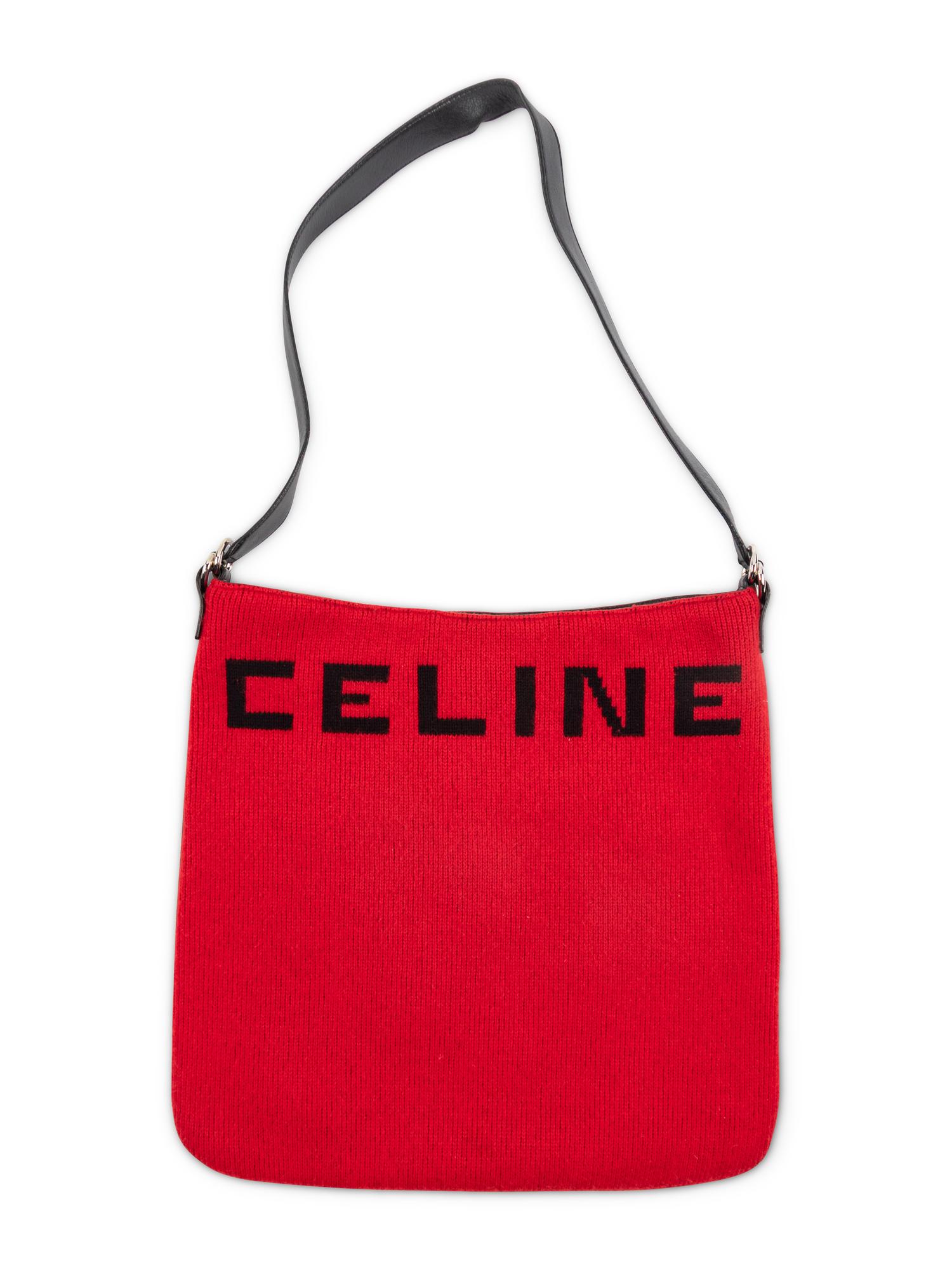CELINE, KNIT CASHMERE TOTE