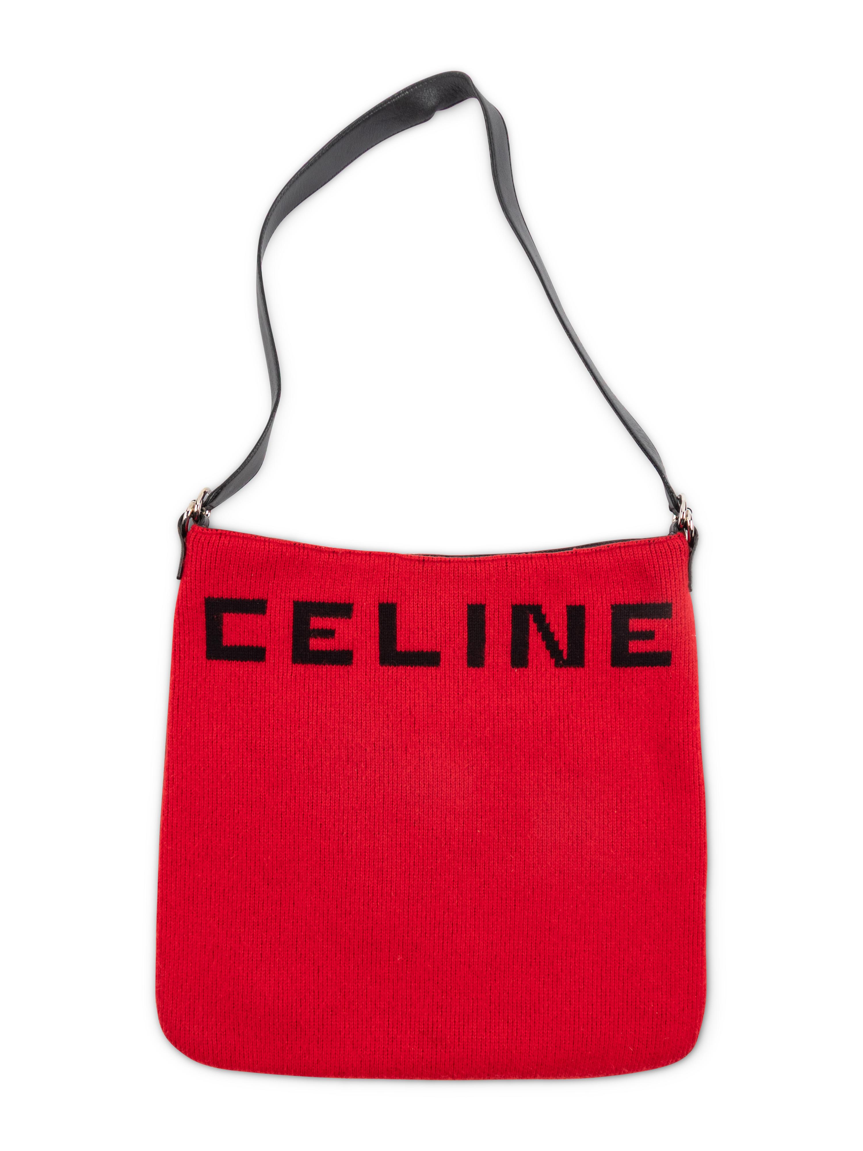 CELINE, KNIT CASHMERE TOTE