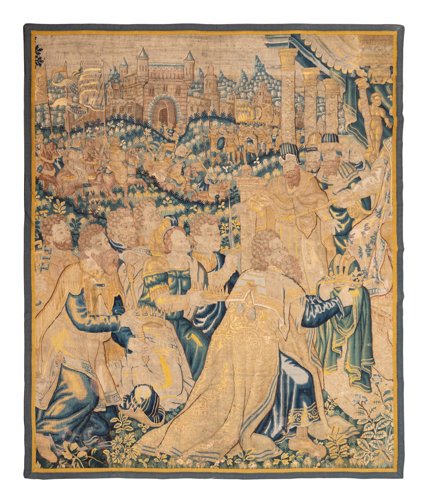 A Flemish Wool Tapestry Fragment