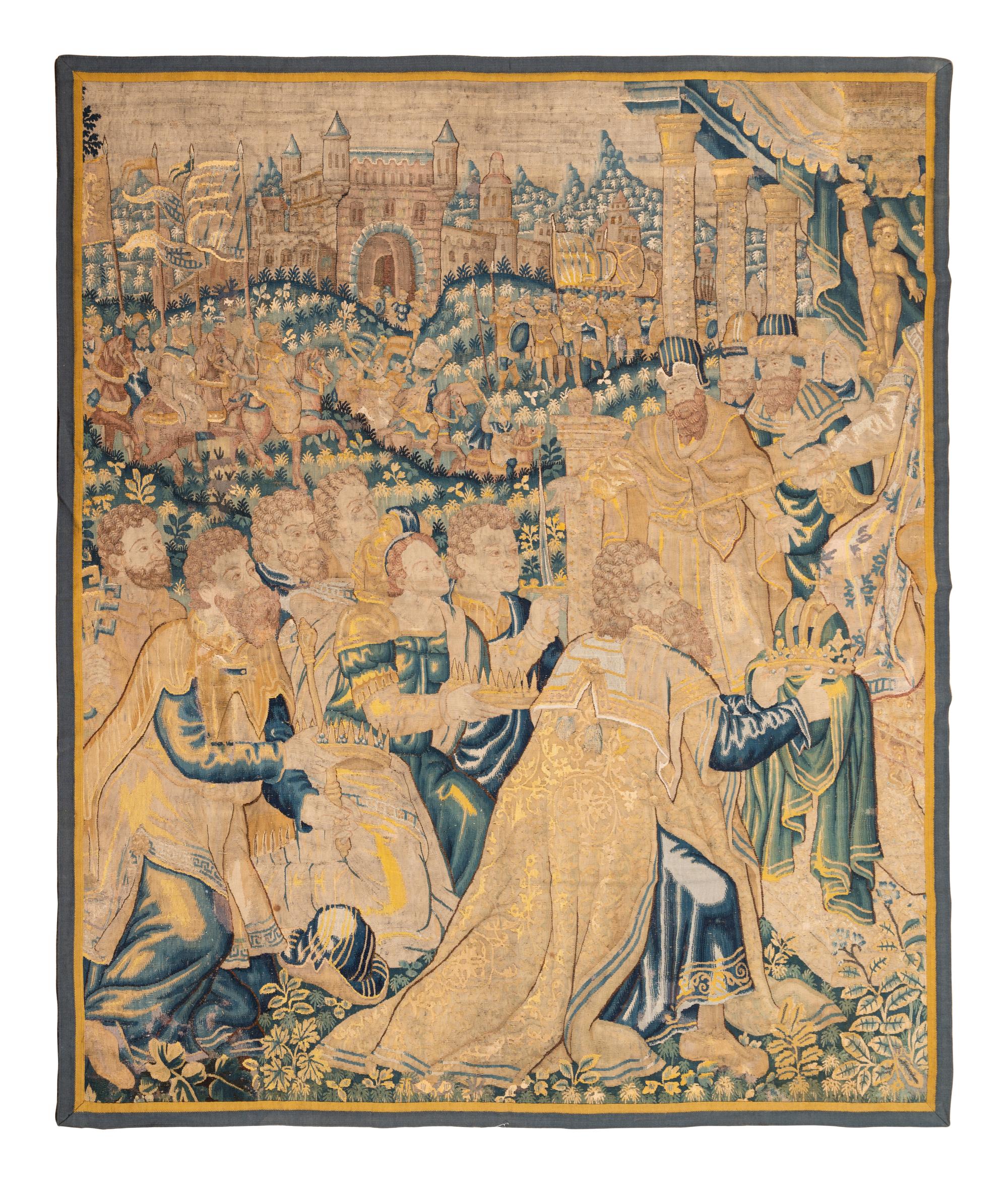A Flemish Wool Tapestry Fragment