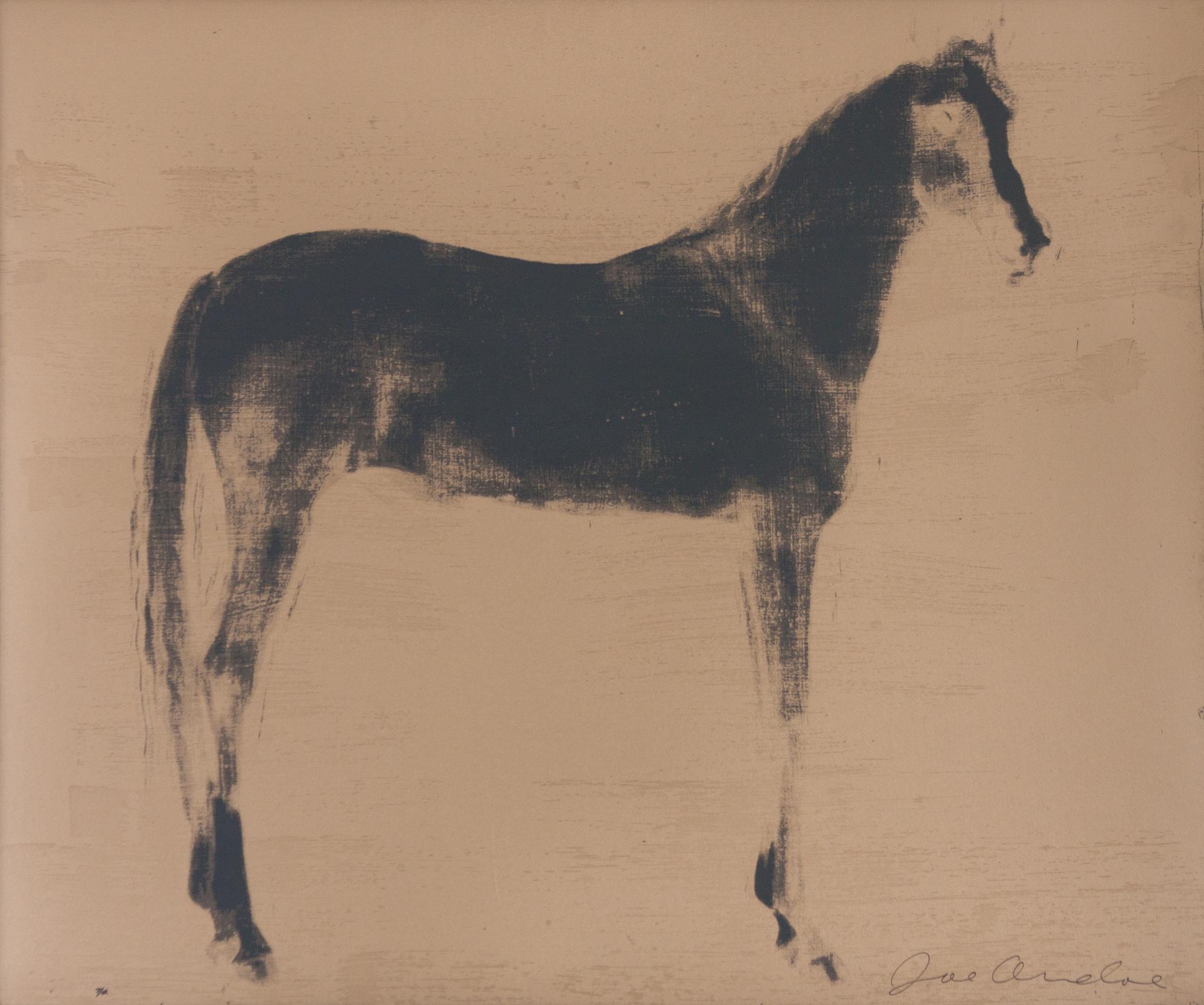 Joe Andoe, (American, b. 1955), Horse X 12 (Gold Reversal), 1995