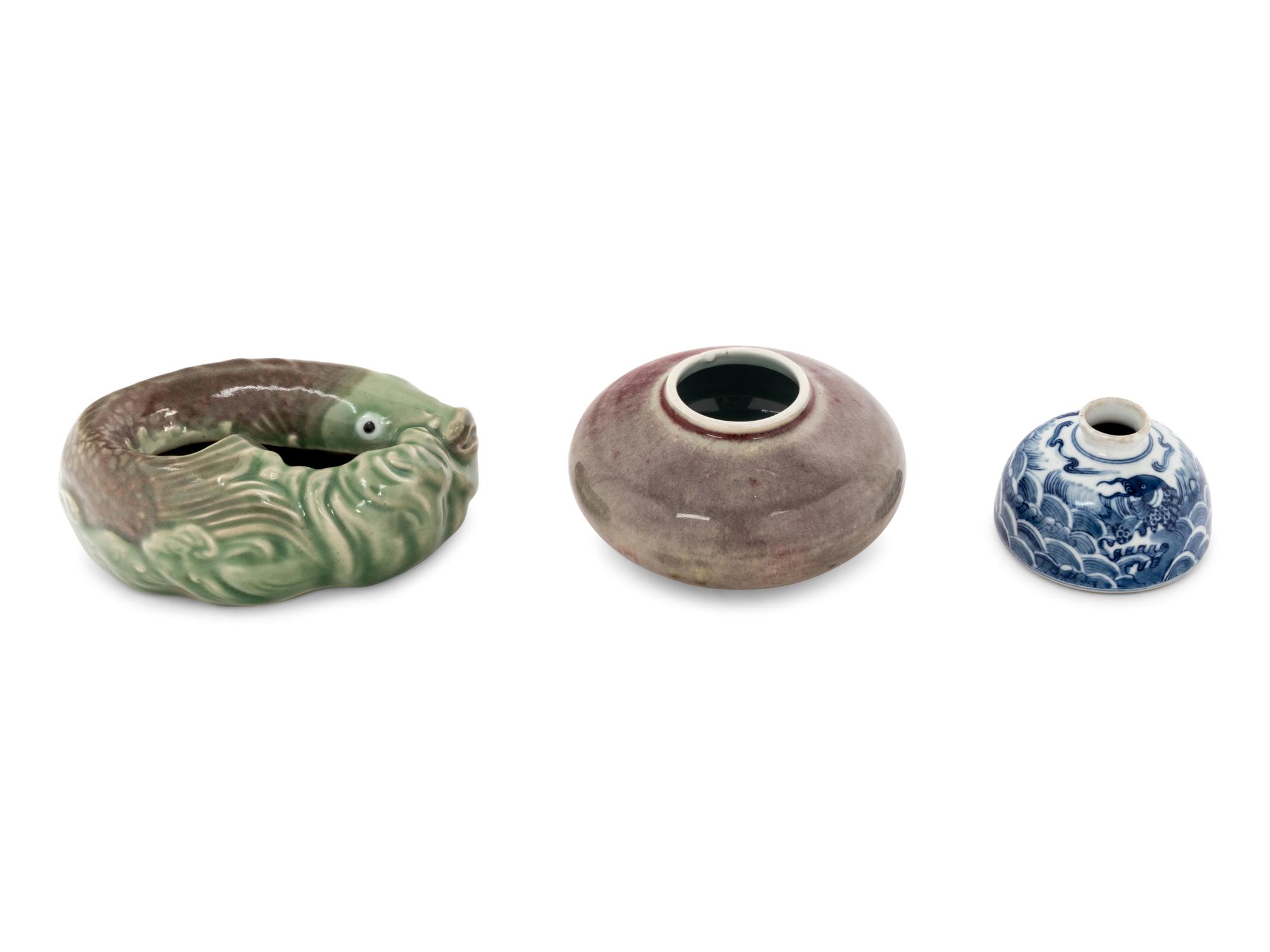 Three Chinese Porcelain Water Coupé