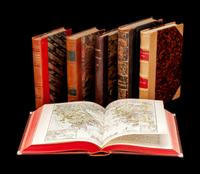 A Large Group of Leatherbound Volumes