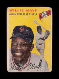 A Group of 184 Assorted 1954 Topps Baseball Cards Including Willie Mays and Multiple Hall of Famers