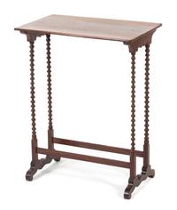 A Regency Style Rosewood Spindle Leg Table Height 28 inches. — 19TH CENTURY