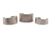 Sterling Silver Textured Cuff Bracelets