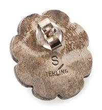 Navajo and Southwestern-style Silver Ring, Pendant, and Post Earrings, set with Coral and Spiny Oyster