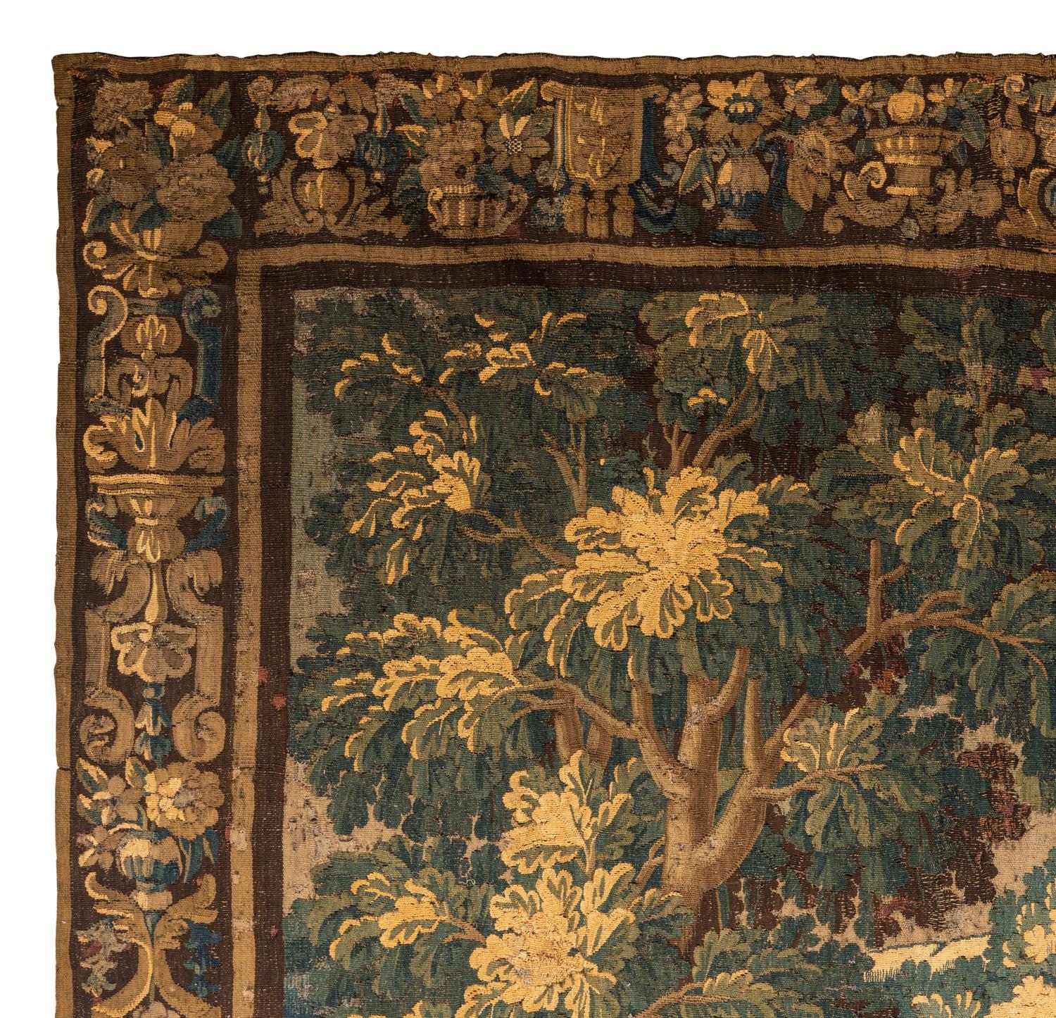 A Flemish Verdure Wool Tapestry