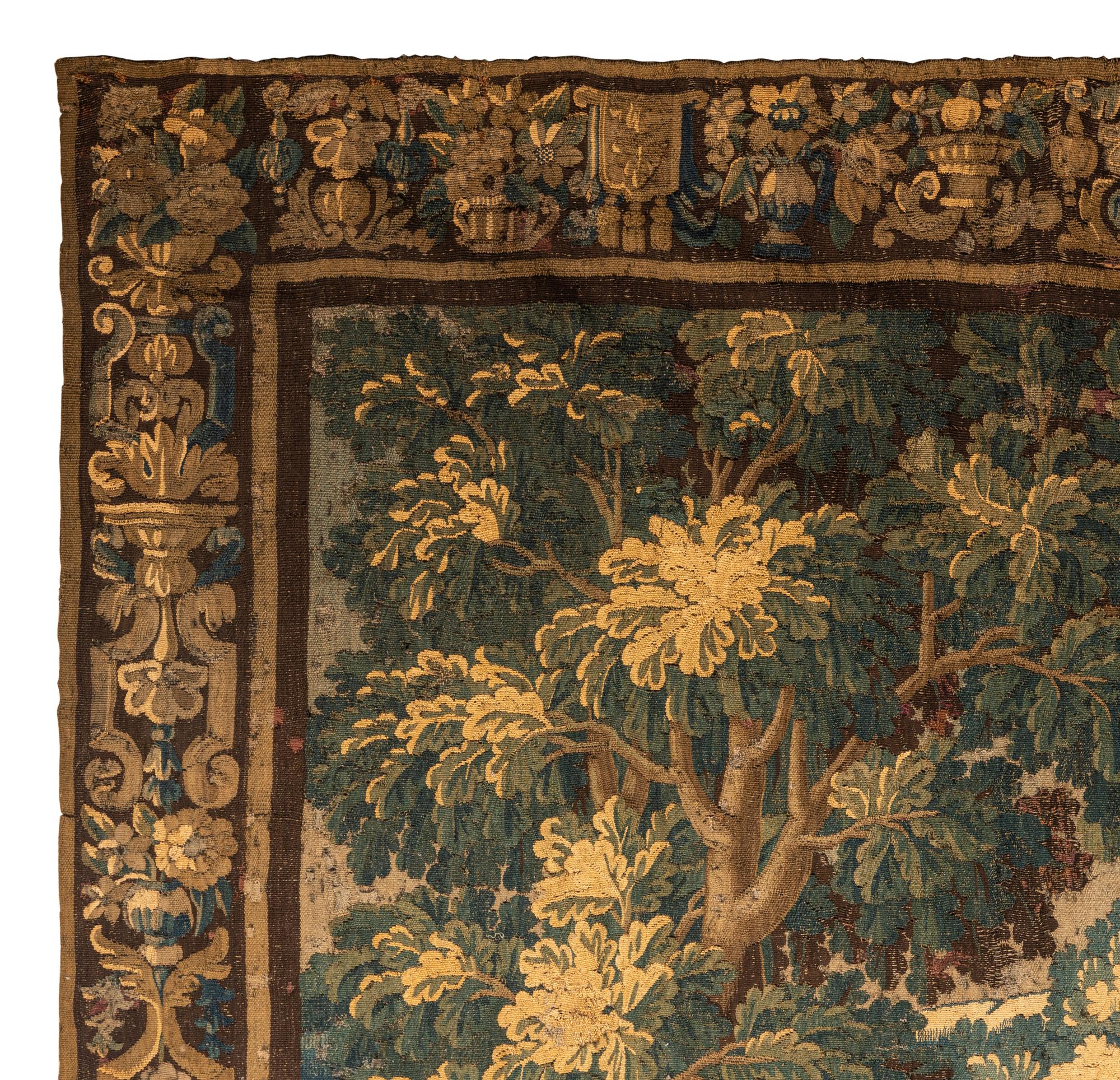 A Flemish Verdure Wool Tapestry