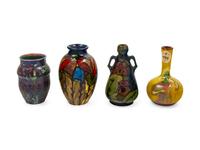 Four Pottery Vases