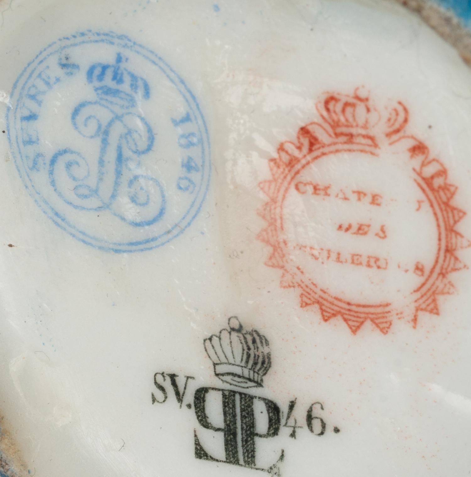 A Group of Sèvres Style Porcelain Articles
