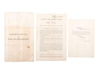 [CIVIL WAR]. A large group of printed government documents and assorted manuscript material related to the US Army and Navy, including: