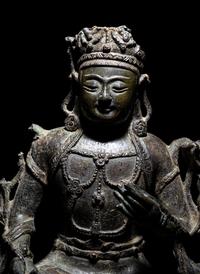A Chinese Bronze Guanyin