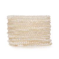 Seed Pearl, Diamond, and Yellow Gold Bracelet