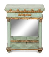A Swedish Painted and Parcel Gilt Side Table