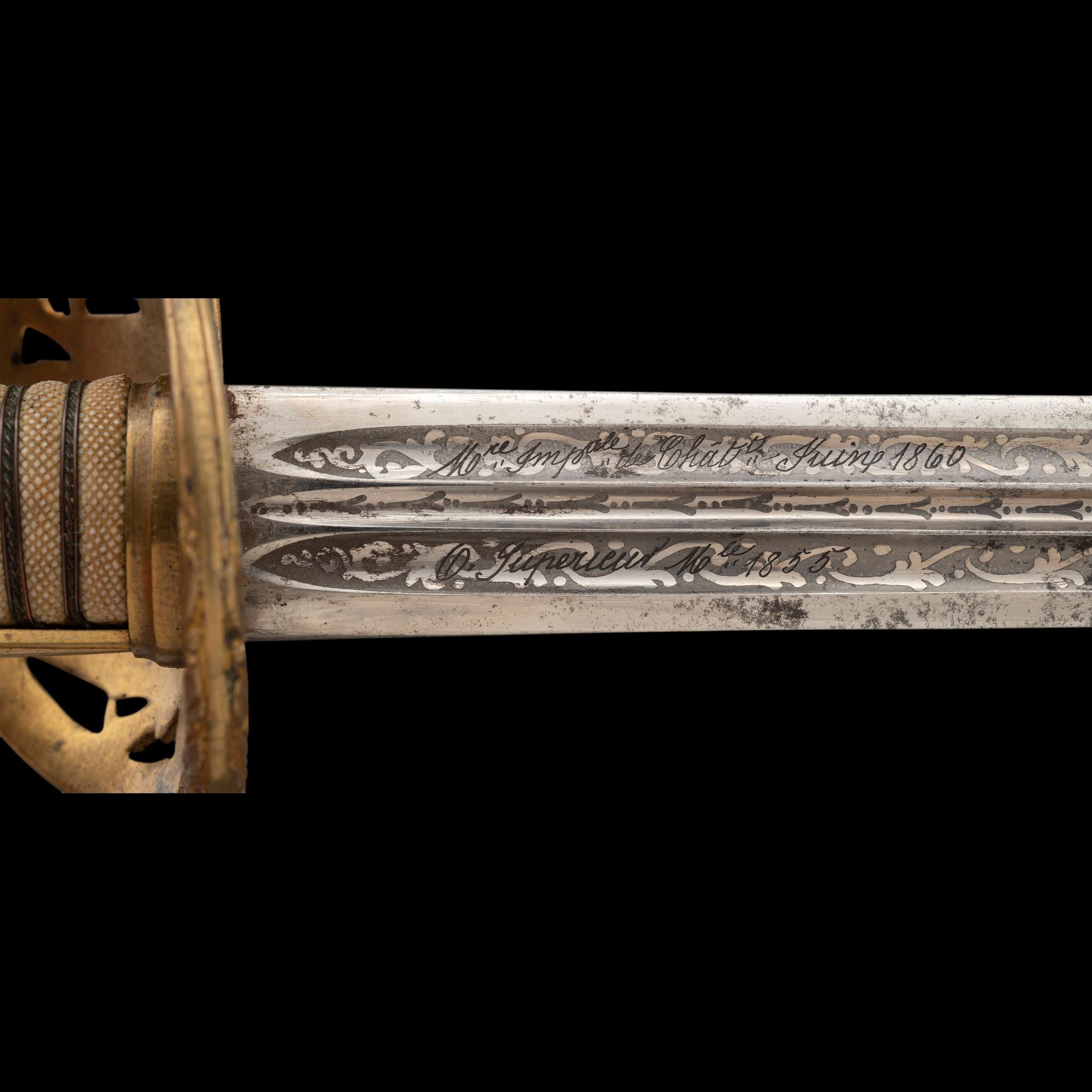 Combination French Hilt Non-Regulation Officer's Sword Presented to Capt. John Kilburn - 7th VT Infantry