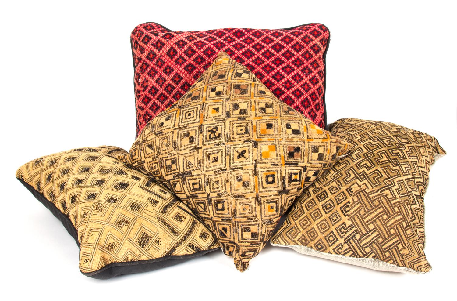 A Group of Twelve Pillows Largest: 19 1/2 x 16 1/2 inches.