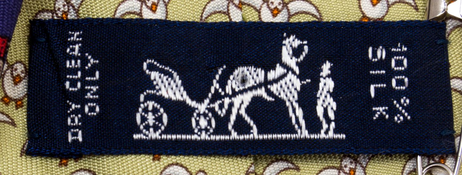 A Pair of Hermès Silk Ties,