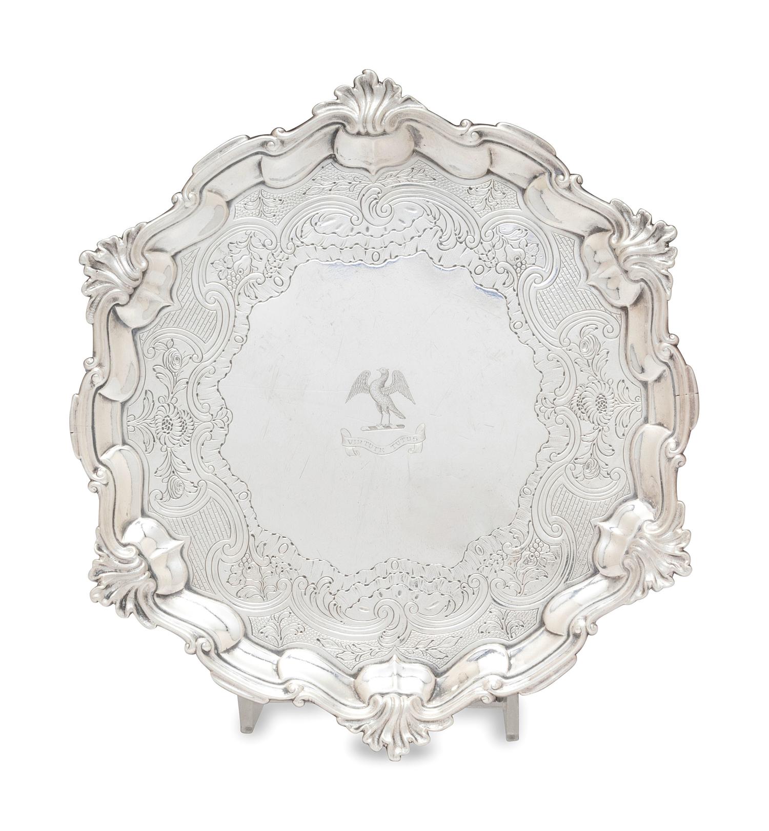 A Scottish George II Silver Salver