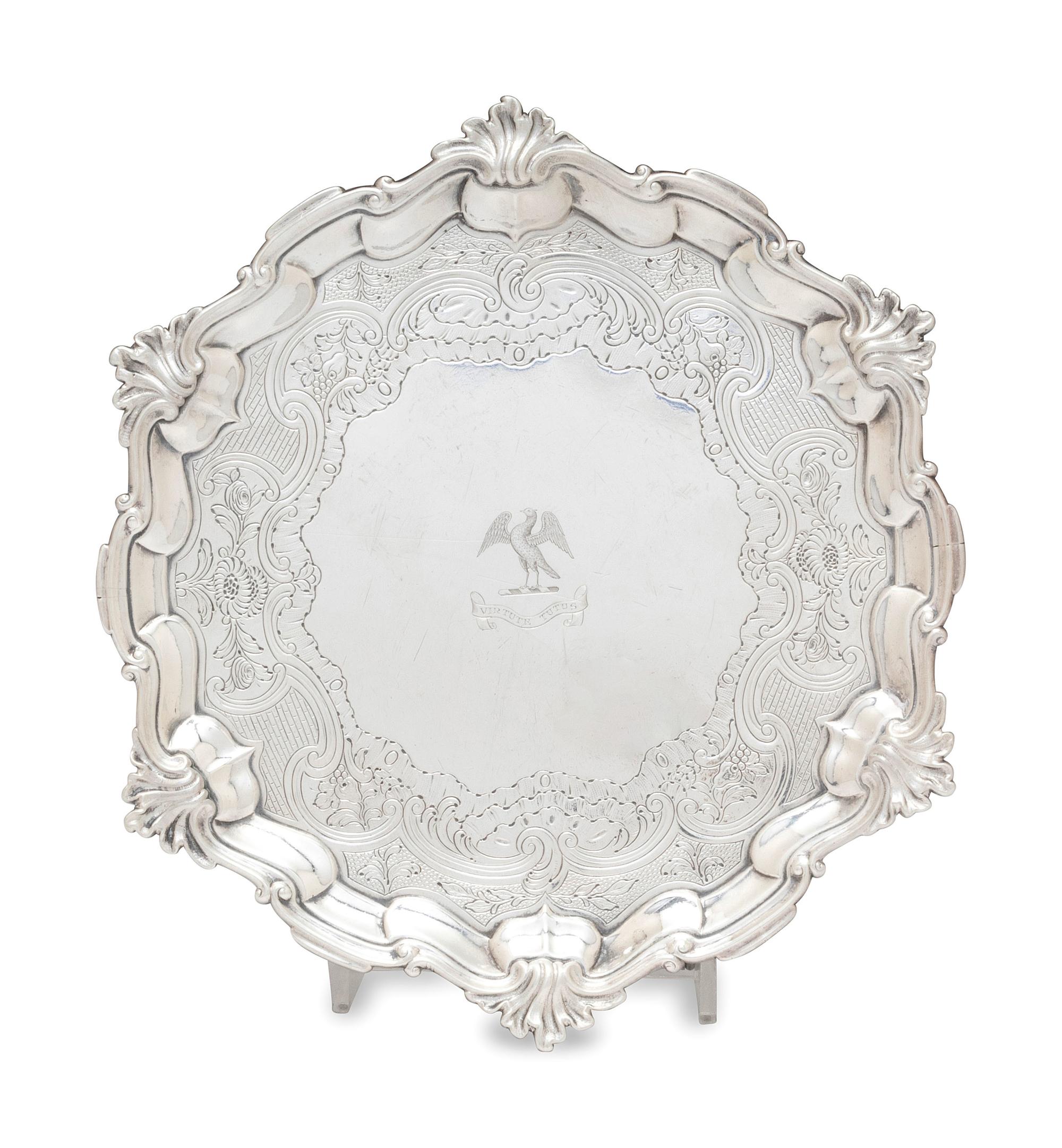 A Scottish George II Silver Salver